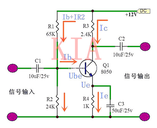 三極管放大電路干貨：偏置電路如何計(jì)算確定？-KIA MOS管