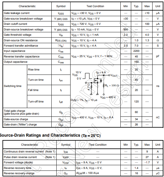 k3878場效應管參數(shù),引腳圖