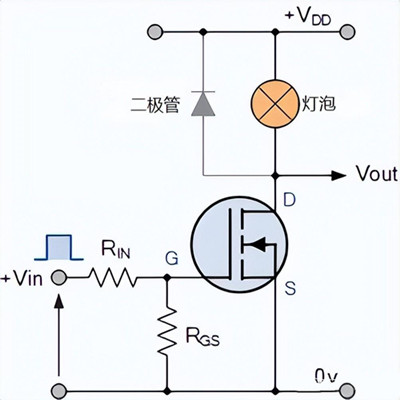 場效應(yīng)管開關(guān)電路,電路設(shè)計圖文分享-KIA MOS管