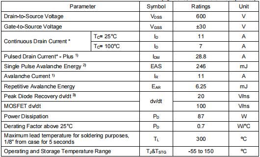 11a600v,60r380場效應(yīng)管